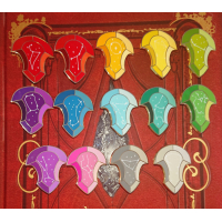 Final Fantasy XIV complete set Convocation of Fourteen Constellation pins (2dehands/gebruikt)